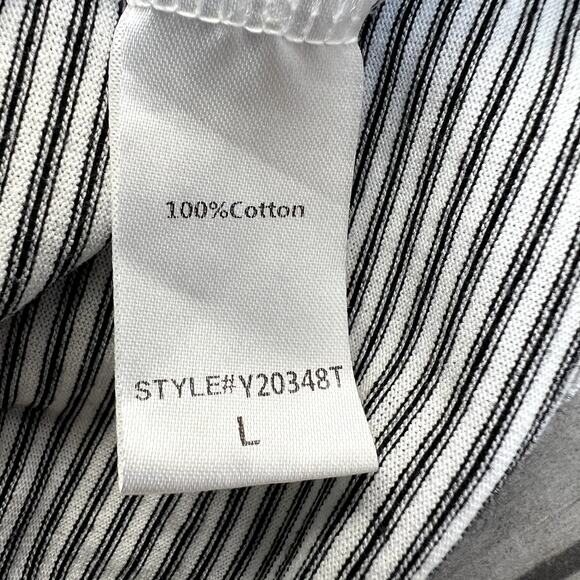 Pomander Place Tuckernuck Blouse Short Puff Sleeve Elevated T-Shirt Large - Picture 5 of 6